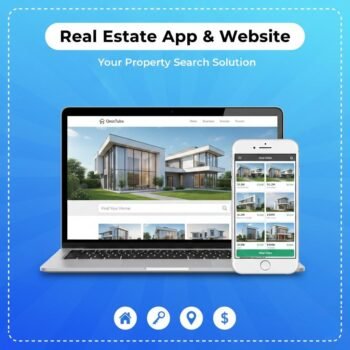Real estate app and website, property listing buy sell rent - with Flutter & Laravel